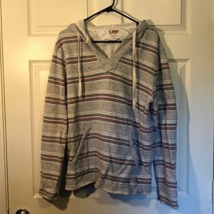 Bruce Brown films for lucky brand striped hoodie